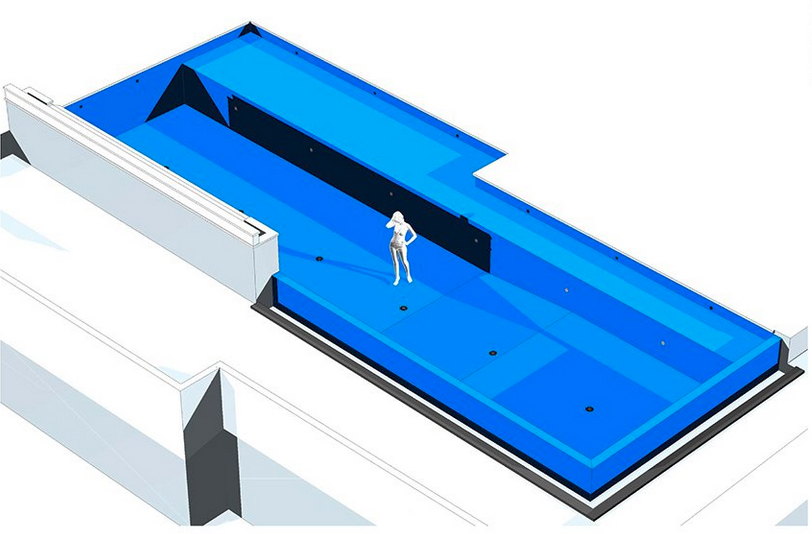 contoh desain 3d kolam renang